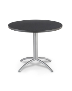 Iceberg CafeWorks 36" Round Cafe Table (Shown in Graphite)