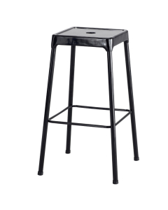 Safco 29" H Stackable Steel Guest Stool (Shown in Black)