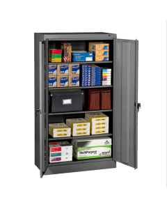 Tennsco 36" W x 66" H Assembled Standard Storage Cabinets (Shown in Medium Grey)