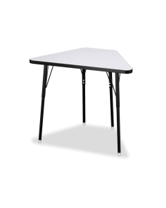 Jonti-Craft Berries Height Adjustable Trapezoid Student Desk - Shown in Grey