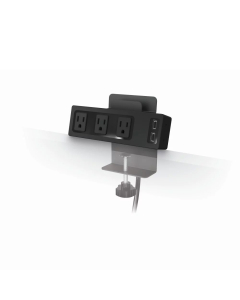 Balt 66675 Clamp Mount 3 Outlet and 2 USB Charging Ports