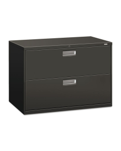 HON Brigade 692LS 2-Drawer 42" Wide Lateral File Cabinet, Letter & Legal Size, Charcoal