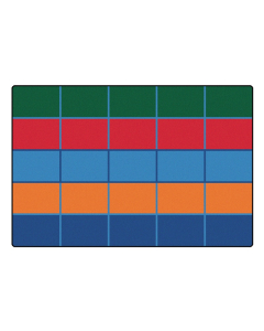 Carpets for Kids Color Blocks Seating Rectangle Classroom Rug