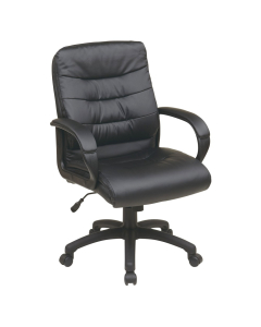 Office Star Faux Leather Mid-Back Executive Office Chair (Model FL7481-U6)