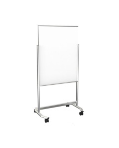 Best-Rite 74950 Visionary Move 3 ft. x 4 ft. Magnetic Mobile Glass Whiteboard
