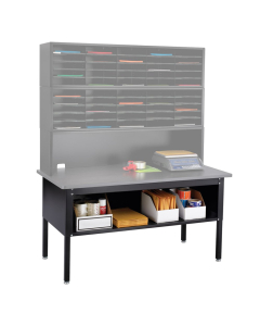 Safco E-Z Sort Sorting Table for Mail Sorters (Shown in Black; tabletop, sorter, and accessories not included)