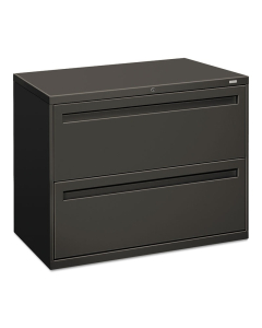 HON Brigade 782LS 2-Drawer 36" Wide Lateral File Cabinet, Letter & Legal Size, Charcoal