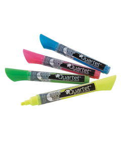 Quartet 79551 Bullet Tip Neon Dry Erase Marker Set, Assorted, Pack of 4