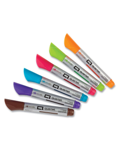 Premium Glass Board Dry Erase Marker, Medium Bullet Tip, Assorted Colors, 6/Pack