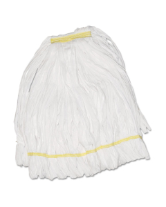 Boardwalk Large Looped-End Mop Head, White, Pack of 12