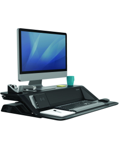 Fellowes Lotus DX Sit-Stand Workstation (Shown in Black)