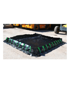 Ultratech Ultra-Containment Stake Wall XR-5 Spill Containment Berms (10 ft. x 10 ft. shown)