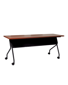 Office Star 84226 72" W x 24" D Nesting Training Table (Shown with Cherry Top/Black Legs)