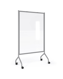 Safco Impromptu 42" W X 72" H Clear Acrylic Plexiglass Mobile Room Divider