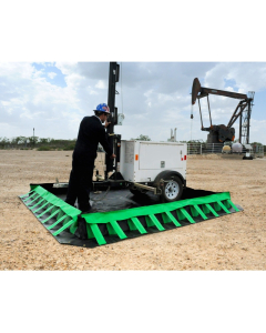 Ultratech Ultra-Containment Compact Copolymer 2000 Spill Containment Berms (10 ft. x 10 ft. shown; example of application) 