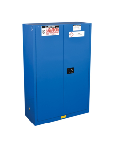 Just-Rite ChemCor 8645282 Self Close Two Door Hazardous Material Safety Cabinet, 45 Gallons, Royal Blue