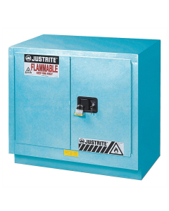 Justrite ChemCor Fume Hood Corrosive Chemical Storage Cabinets  (Shown in Blue, Padlock Not Included)