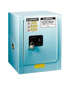 Justrite ChemCor 8904022 Countertop 4 Gal Corrosive & Acid Chemical Storage Cabinet (Padlock not included)