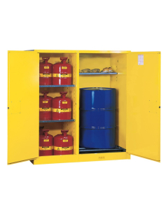 Justrite Sure-Grip EX 115 Gal Self-Closing Drum Safety Storage Cabinet, 65" H (Contents Not Included)