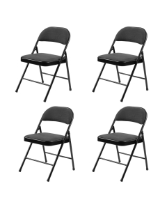 NPS Commercialine 900 Series Fabric Folding Chair, 4-Pack (Shown in Black)