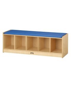 Jonti-Craft 5-Section Bench Storage Locker (Shown in Blue)