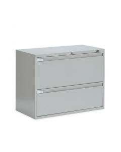 Global 9336P-2F1H 2-Drawer 36" Wide Lateral File Cabinet, Letter & Legal (Shown in Light Grey)