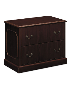 HON 94223NN 2-Drawer 38" Wide Lateral File Cabinet, Letter & Legal, Mahogany