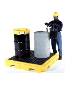 Ultratech 9630 P4 Plus 62" W x 62" L Spill Pallet without Drain, 75 Gallons (example of application)