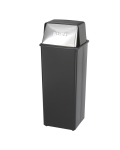 Safco Reflections 21 Gal. Push Top Trash Receptacle
