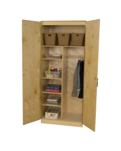Wood Designs Childrens Classroom 3-Shelf Wardrobe Storage, Adjustable