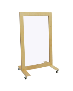 Wood Designs 36" W x 60" H Clear Polycarbonate Mobile Room Divider