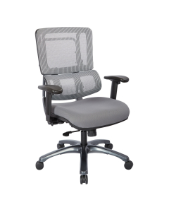 Office Star Pro X996 Mesh High-Back Managers Chair, Grey/Titanium