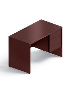 Global Genoa G2445SPR 45" W Straight Front Pedestal Office Desk (Shown in Mahogany)