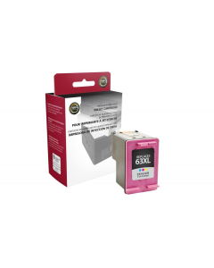 Clover Remanufactured High Yield Tri-Color Ink Cartridge for HP F6U63AN (HP 63XL)