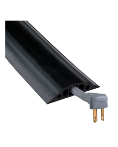 Checkers 3-Channel Rubber Duct Cable Protector in Black (RFD5-10 Model Shown) 