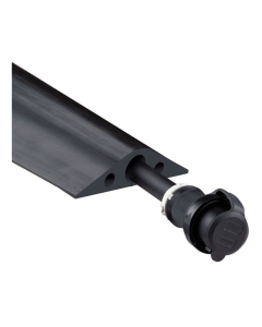 Checkers 1-Channel Rubber Duct Cable Protector in Black (RFD7-5 Model Shown) 