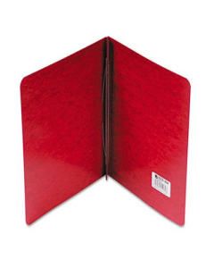 Acco 3" Capacity 8-1/2" x 11" Prong Clip Pressboard Reinforced Hinge Report Cover, Executive Red