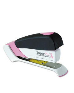 PaperPro 1188 20-Sheet Capacity Black and Pink Ribbon Desktop Stapler