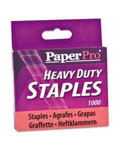 PaperPro 100-Sheet Capacity Heavy-Duty Staples, 1/2" Leg, 1000/Box