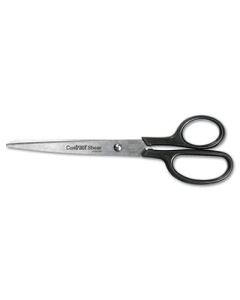 Westcott Straight Contract Scissors, 8" Length, Black