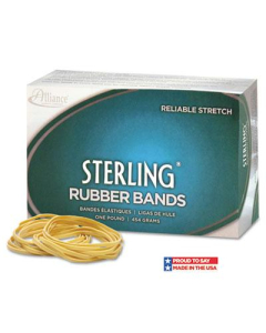 Alliance 2" x 1/16" Size #14 Sterling Ergonomically Correct Rubber Bands, 1 lb. Box