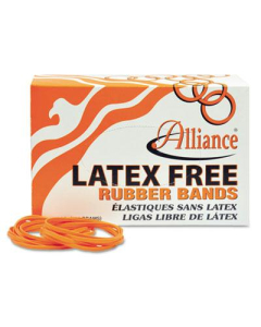 Alliance 3-1/2" x 1/8" Size #33 Non-Latex Orange Rubber Bands, 850/Box
