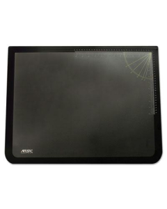 Artistic 19" x 24" Logo Pad Desktop Organizer with Clear Overlay, Black