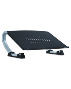 Allsop 6" H Redmond Adjustable Curve Notebook Stand, Black/Silver