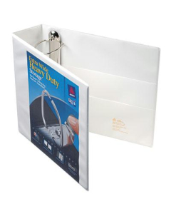 Avery 3" Capacity 8-1/2" x 11" Extra-Wide EZD Ring One Touch View Binder, White