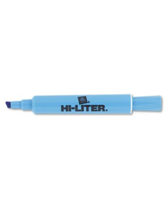 Hi-Liter Chisel Tip Desk Highlighter, Light Blue, 12-Pack