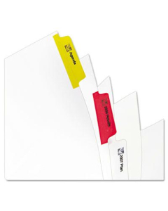 Avery Multicolor 5-Tab Letter Index Maker Dividers, White, 5 Sets