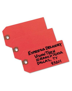 Avery 4-3/4" x 2-3/8" Shipping Tags, Red, 1000/Box