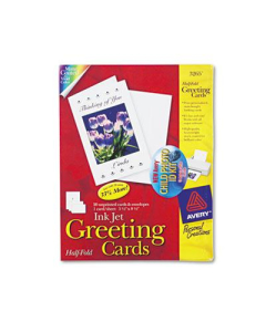 Avery 5-1/2" x 8-1/2", 20-Cards, Matte Inkjet Greeting Cards with Envelopes