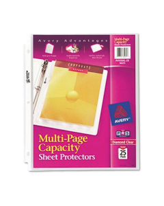 Avery 8-1/2" x 11" Multi-Page Top-Load Heavy Gauge Sheet Protectors, 25/Pack